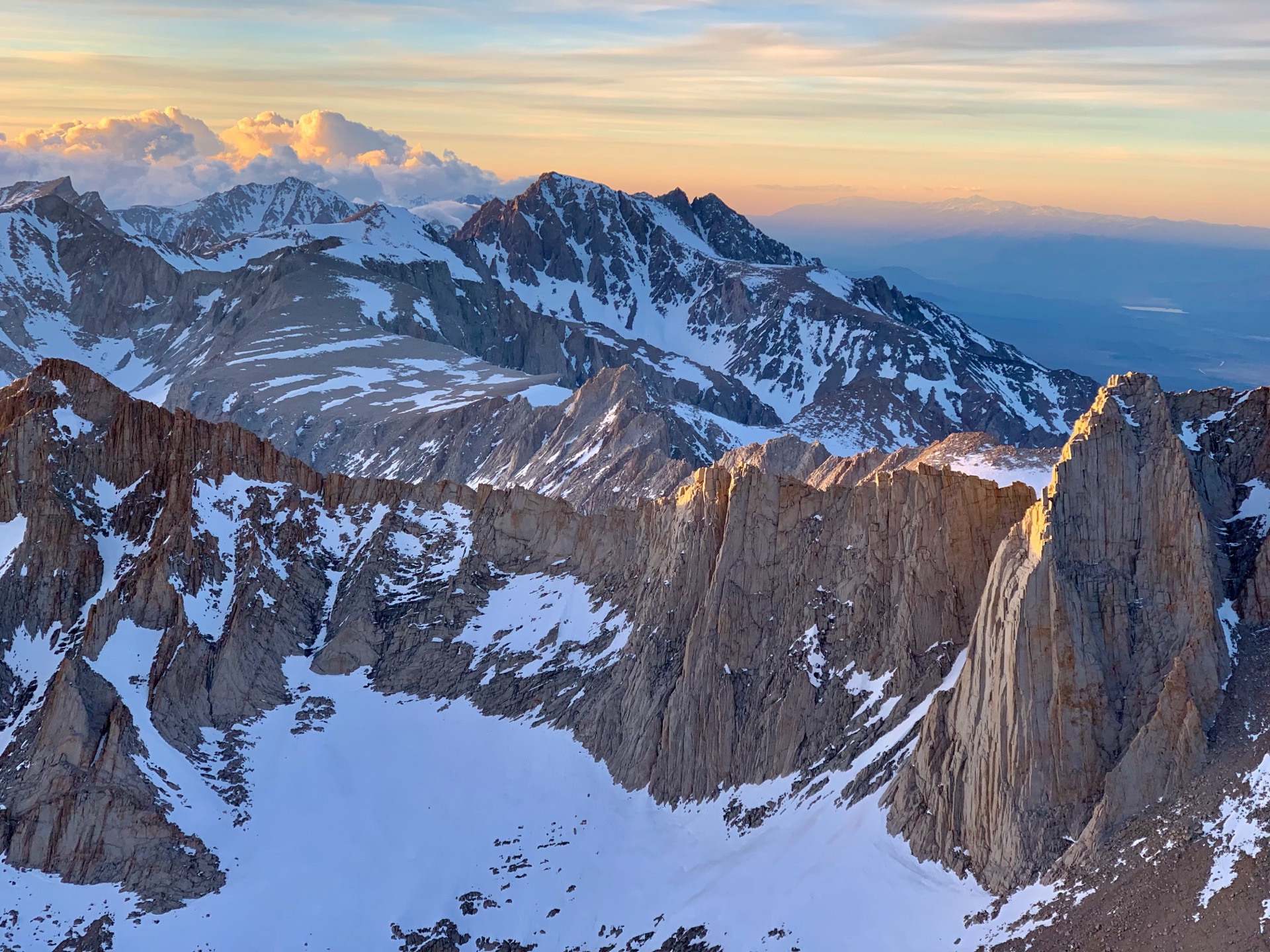 Sunset over Mount Russell.