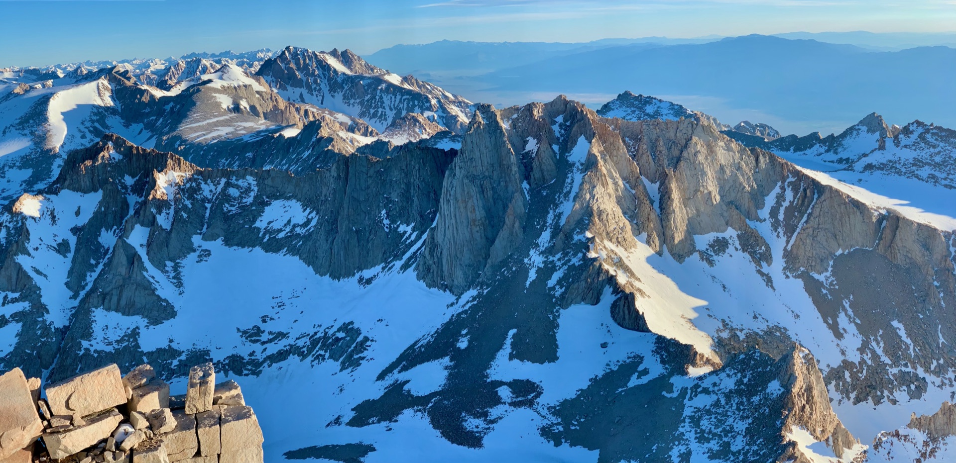 The lingering cold gives way to bright daylight.