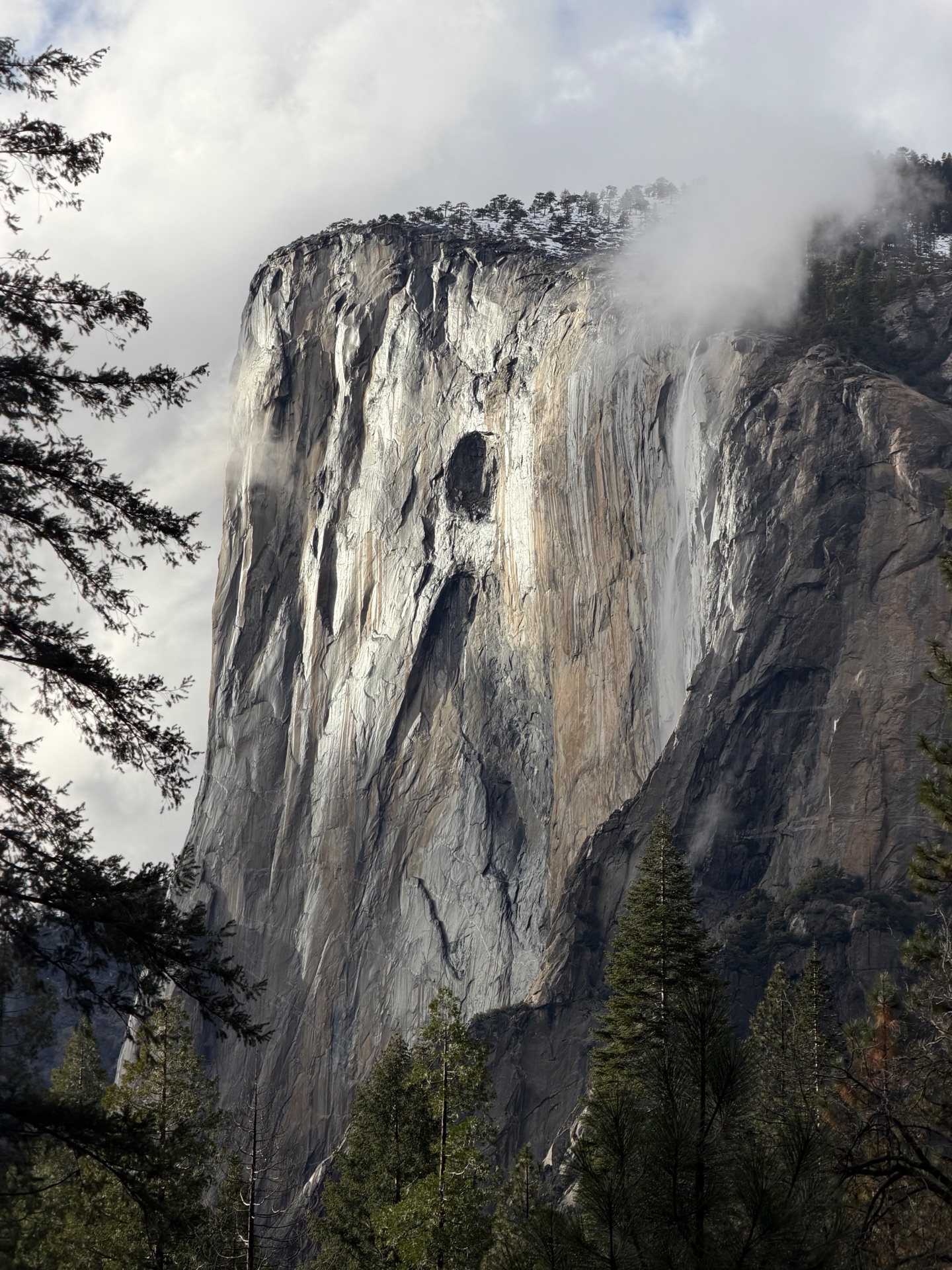 Horsetail Fall on January 1st. By the time of the FireFall in February, it will be gone.