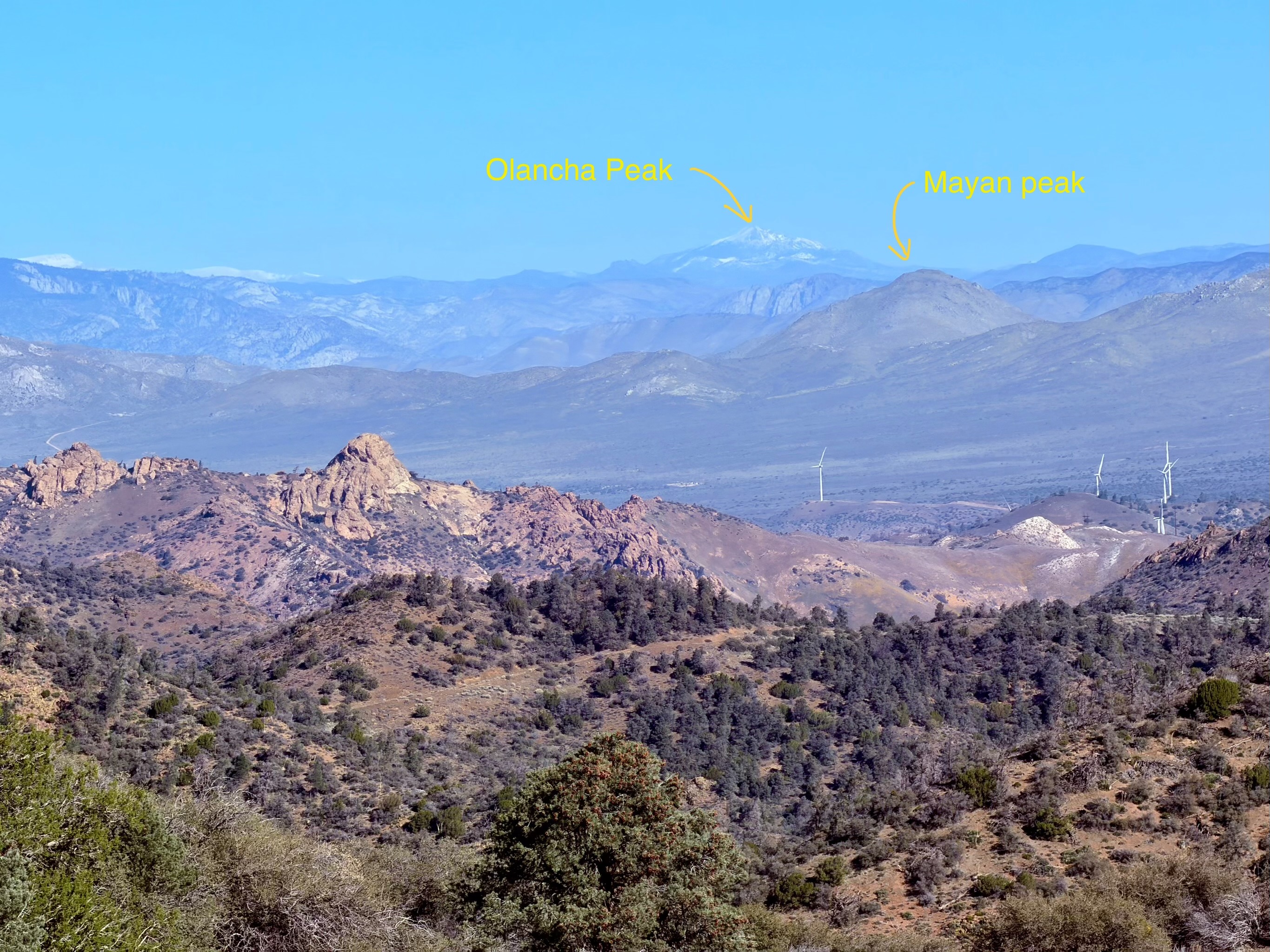 Mayan Peak and Olancha Peak in the distance