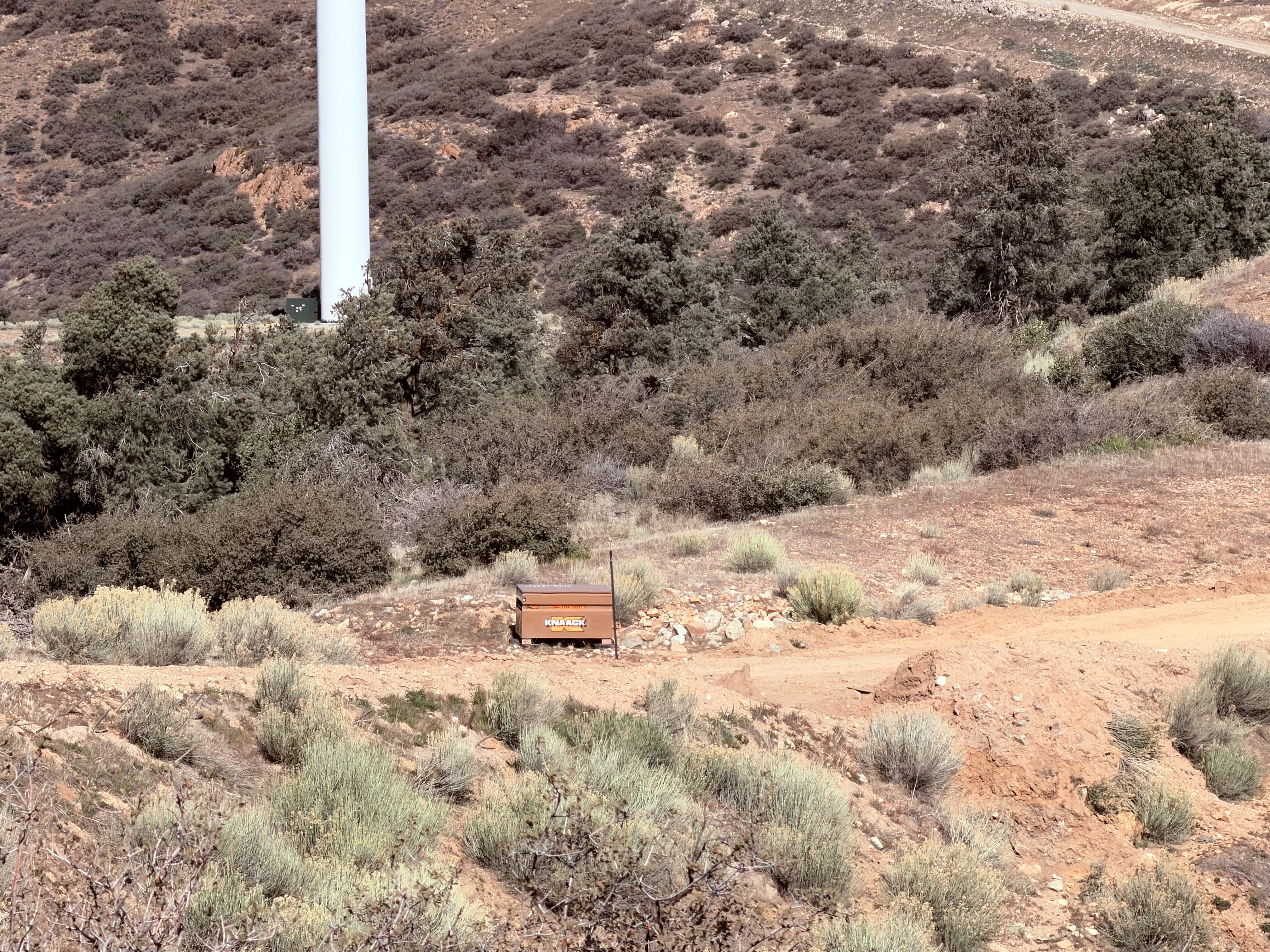 I start looking for any signs of water as thirst grows. This box — empty.