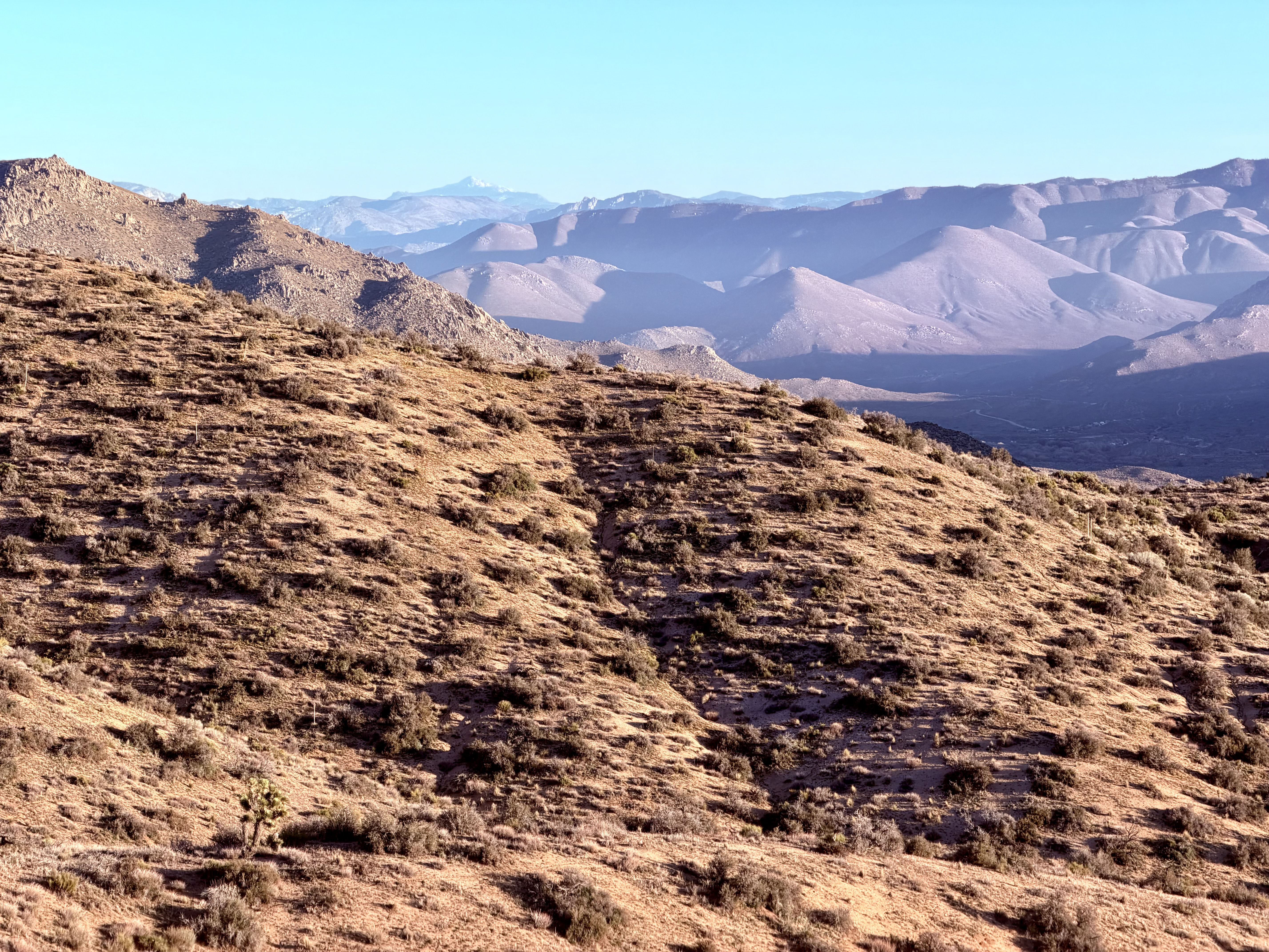 View from St John Ridge, towards Olancha Peak