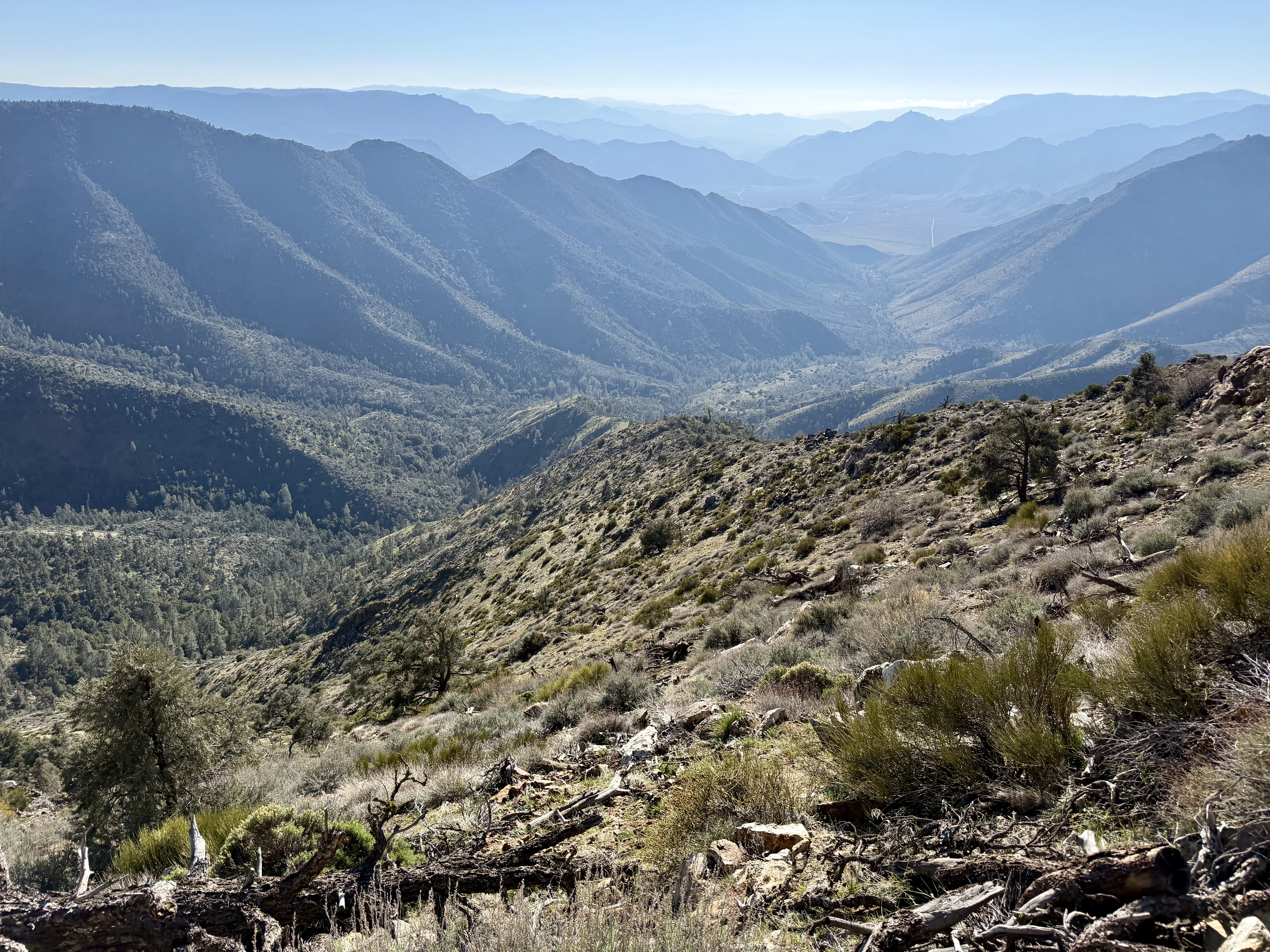Facing east towards the HWY 178 valley