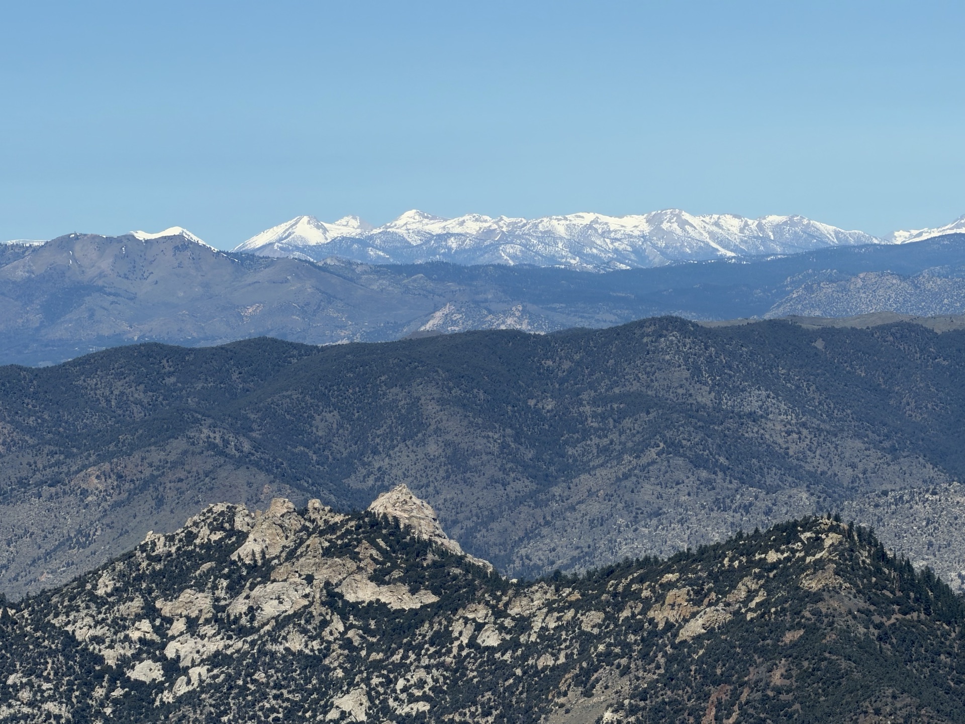 View towards Kings Canyon. Florence Peak from Owens Peak