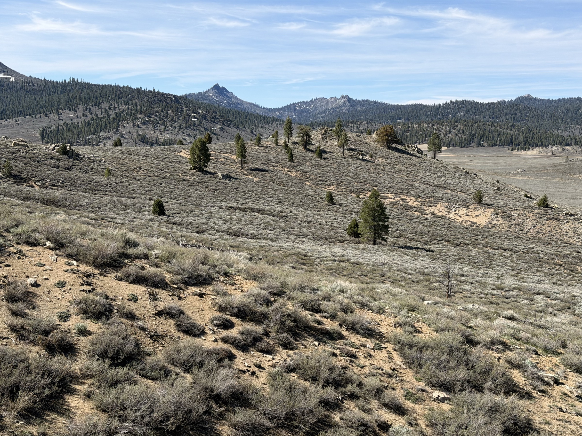Crag Peak falling behind