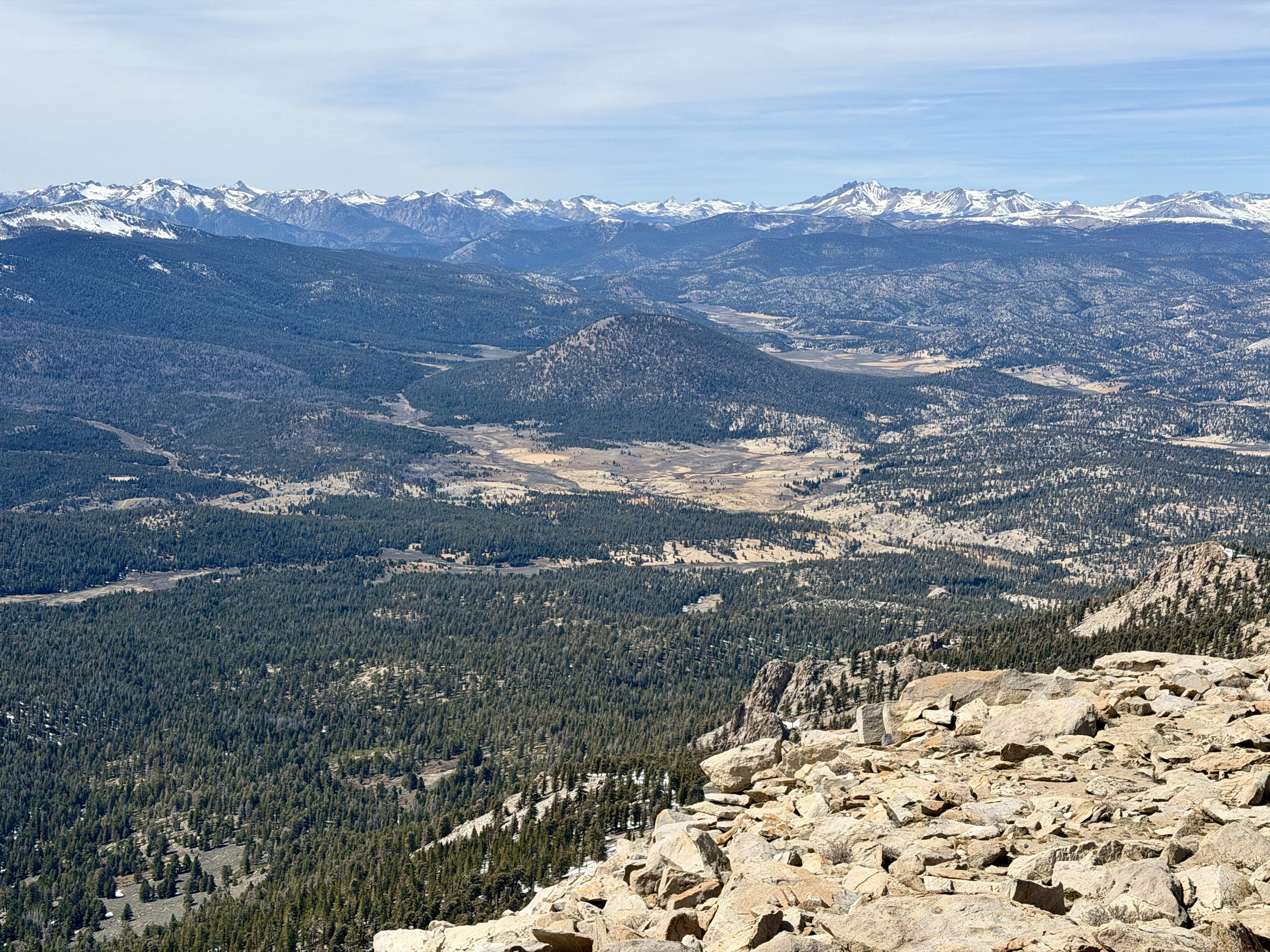 The Golden Trout Wilderness unfolds from the summit of Olancha Peak