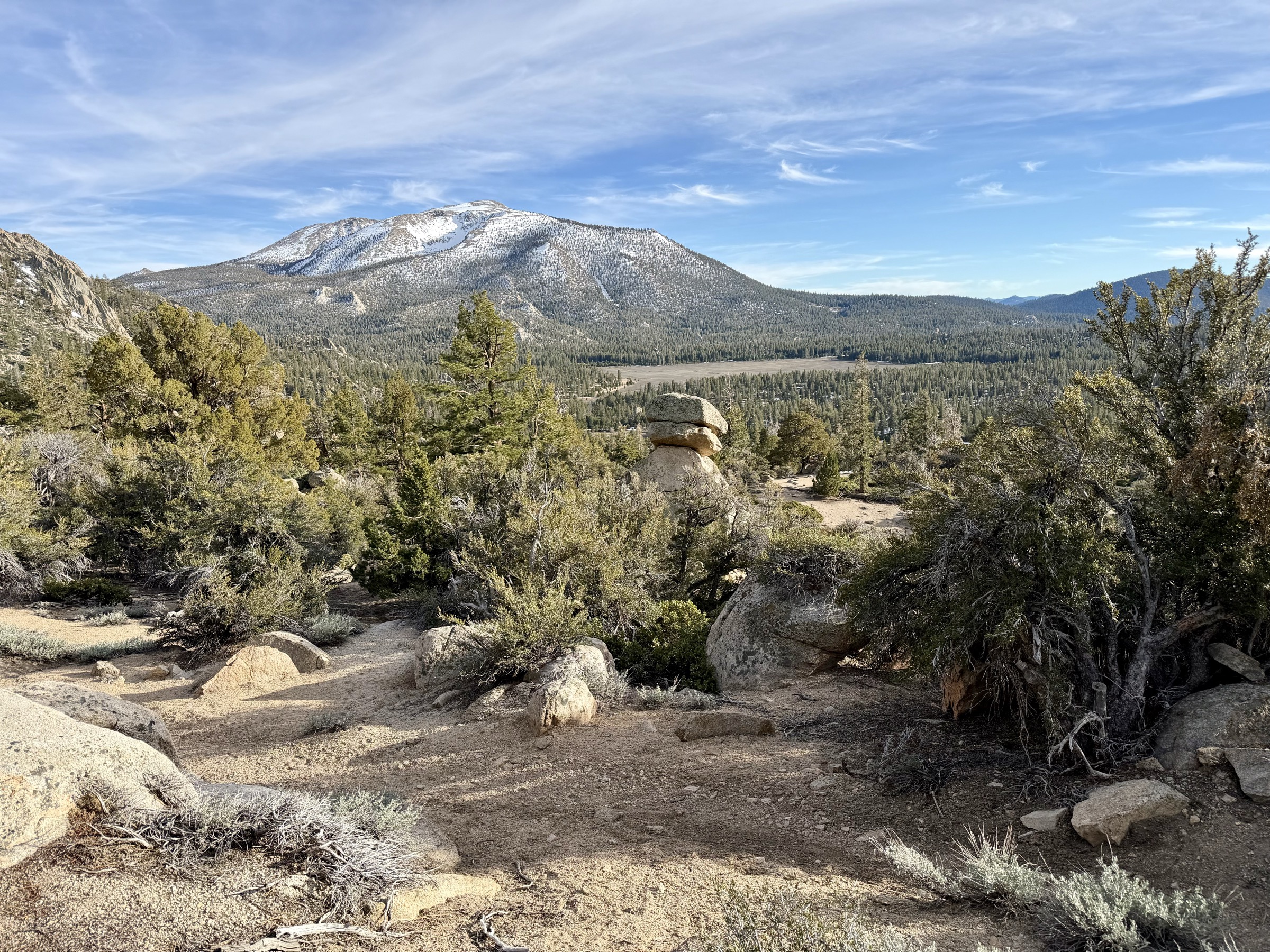 Northern Sierra slopes in evening light
