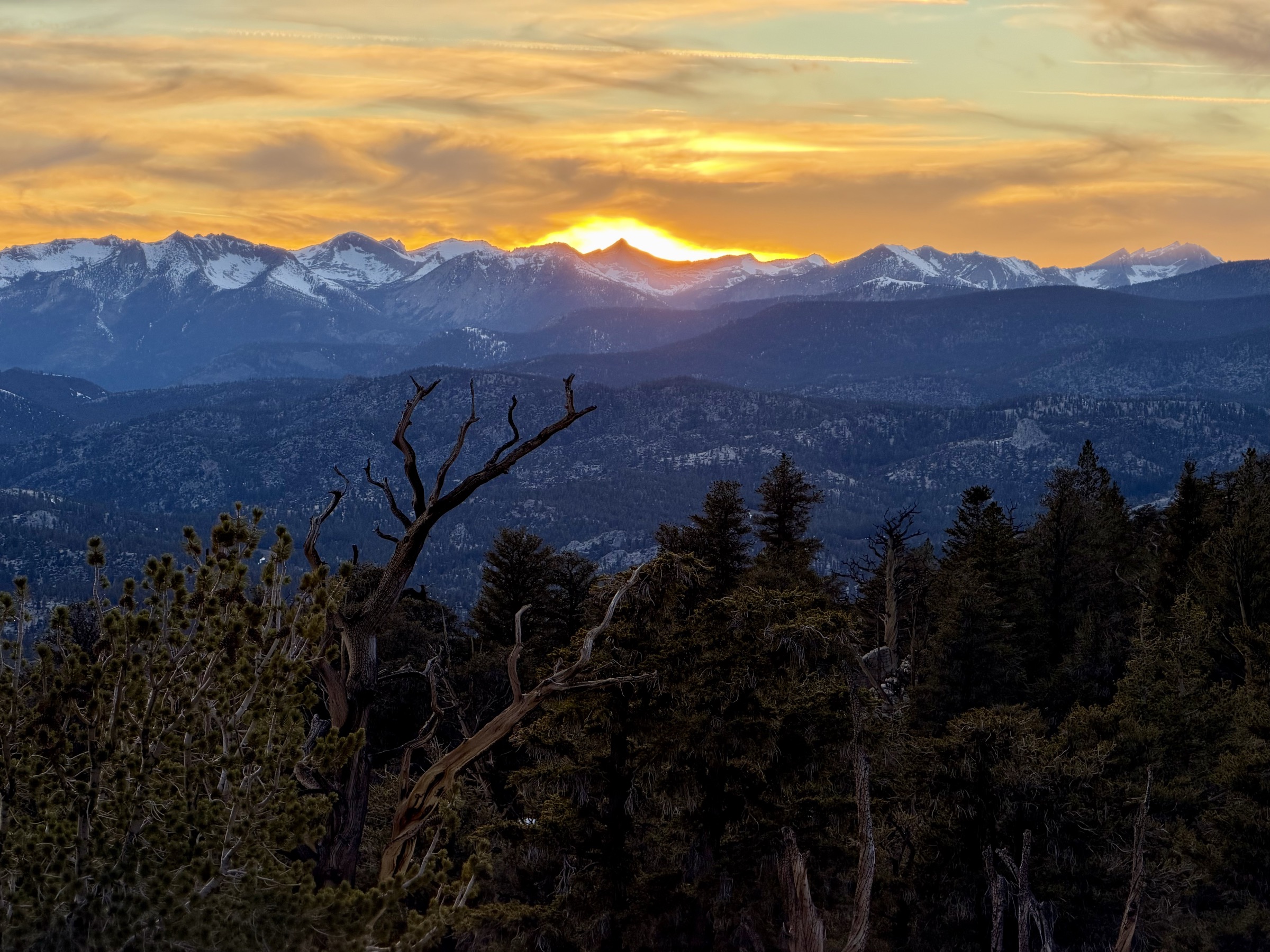 Florence Peak in the center on the horizon