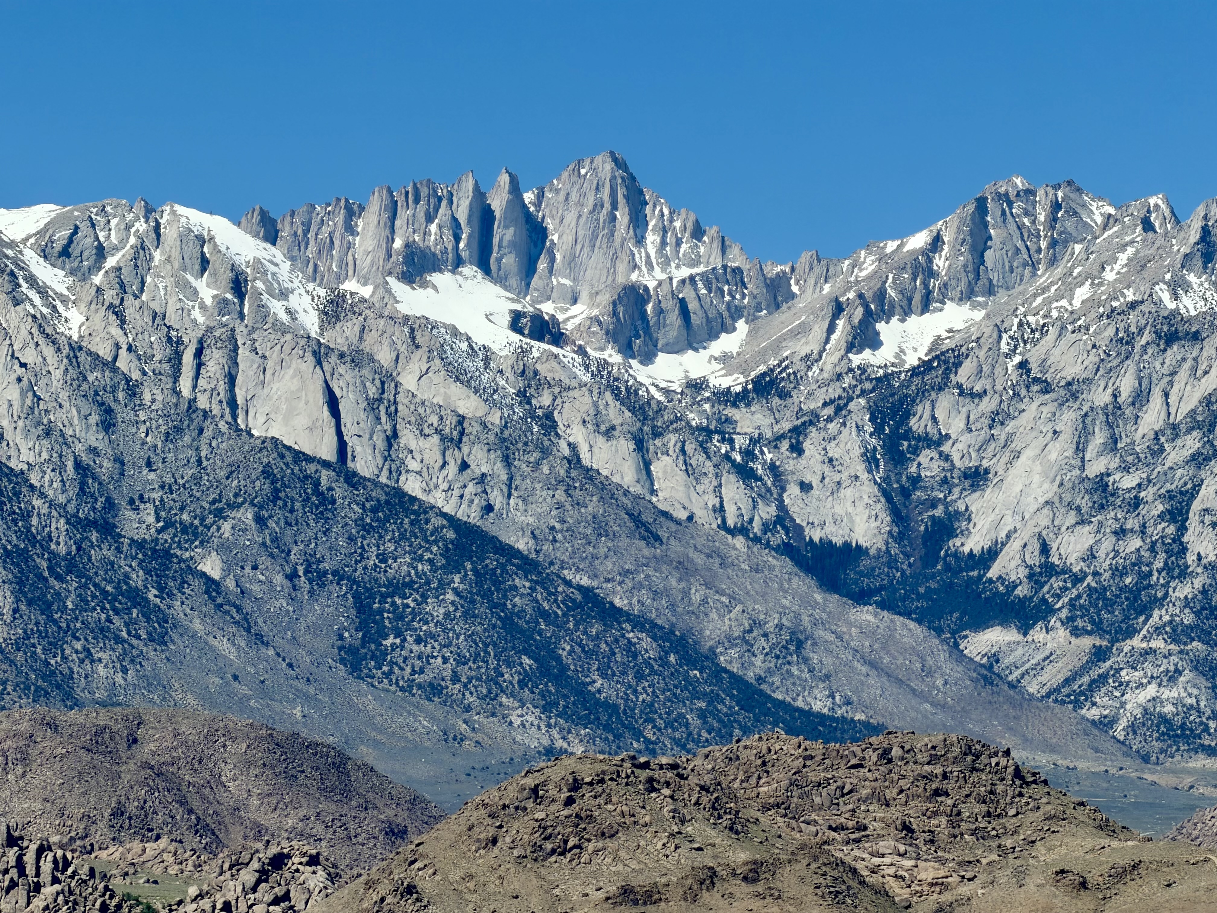 Mount Whitney; trail to summit not visible in this photo