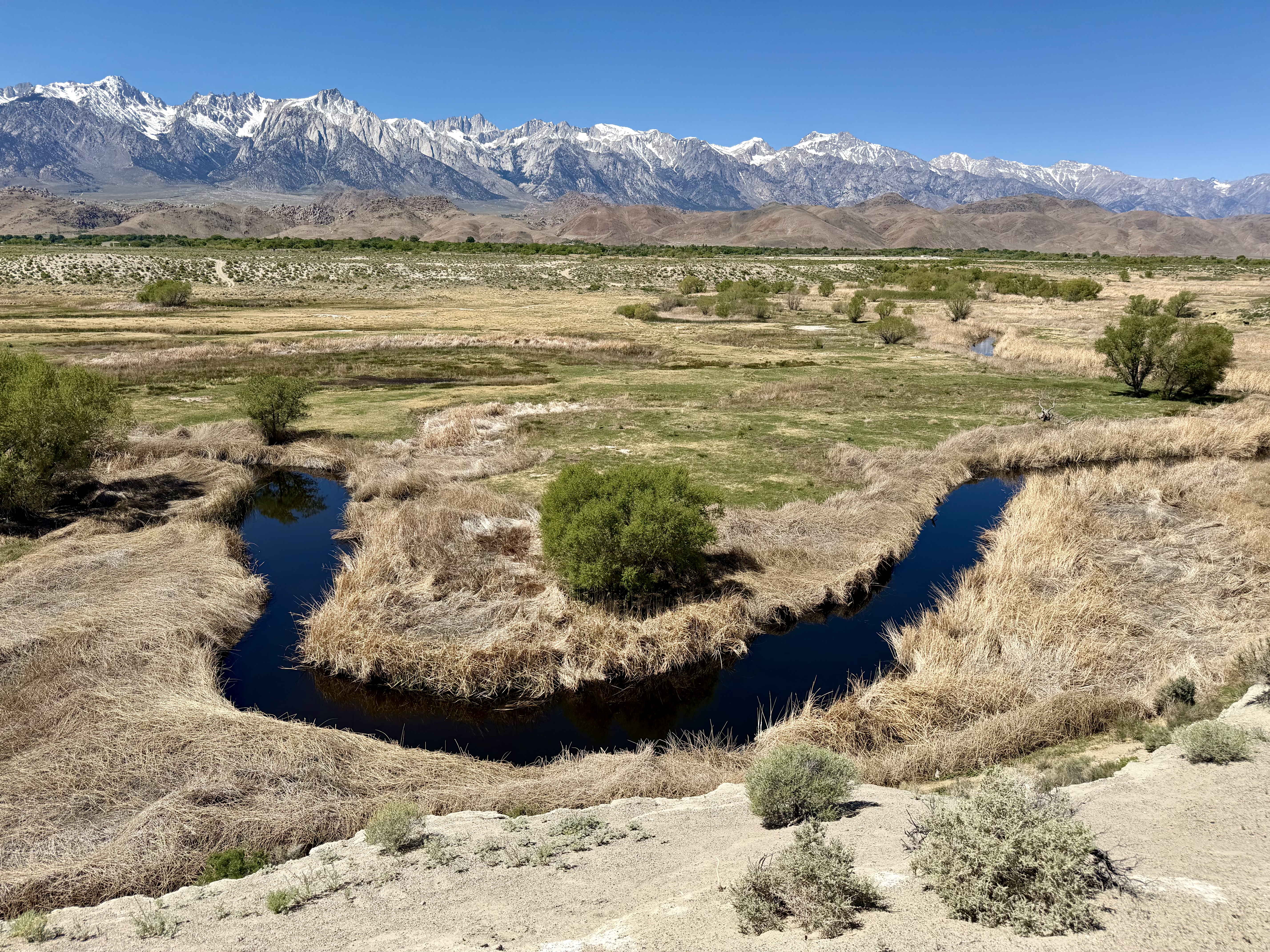 Owens River, Alabama Hills, and the High Sierra — April 2026