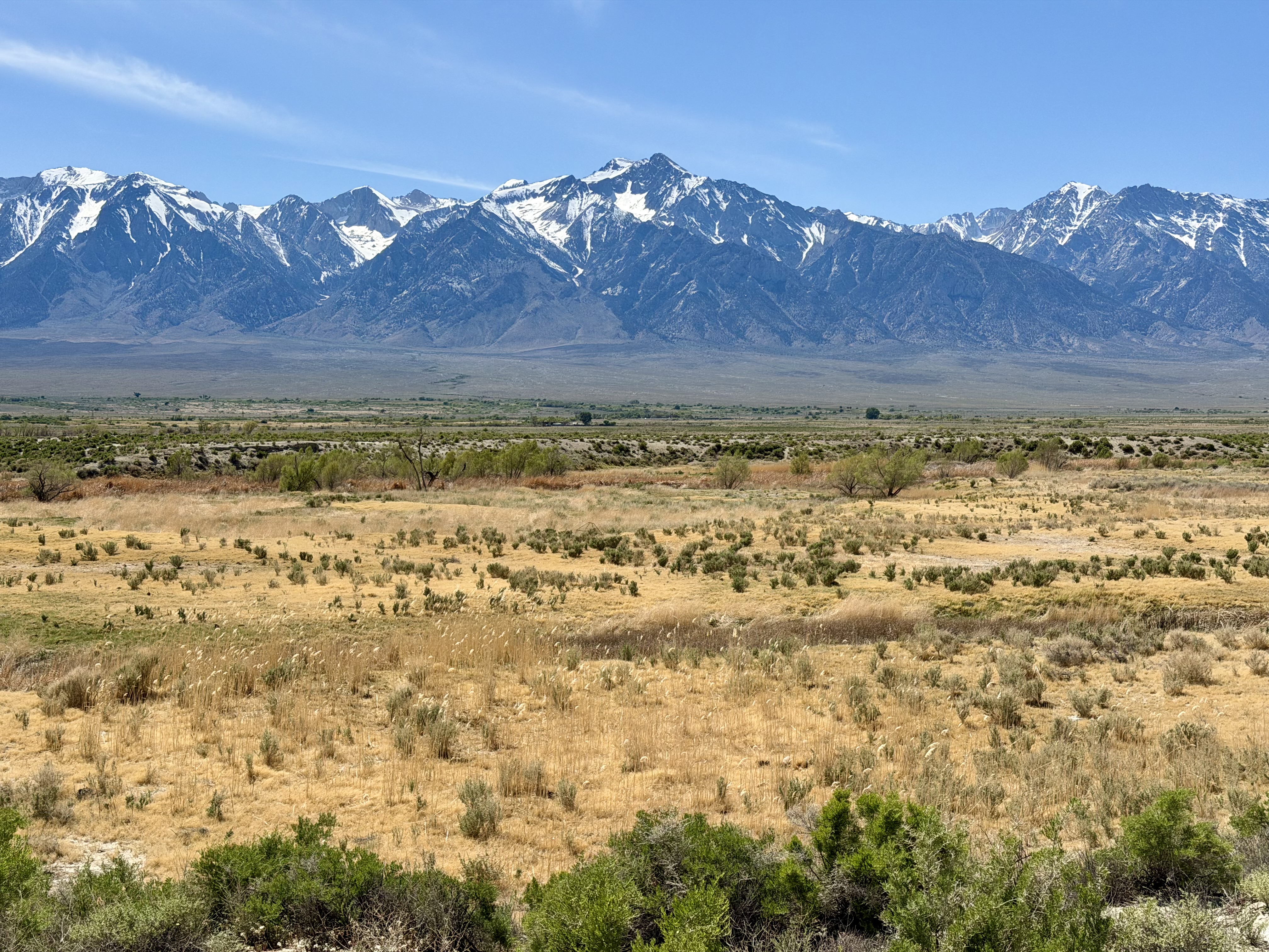 And Mount Whitney is no longer clearly visible; here Mount Williamson dominates the view